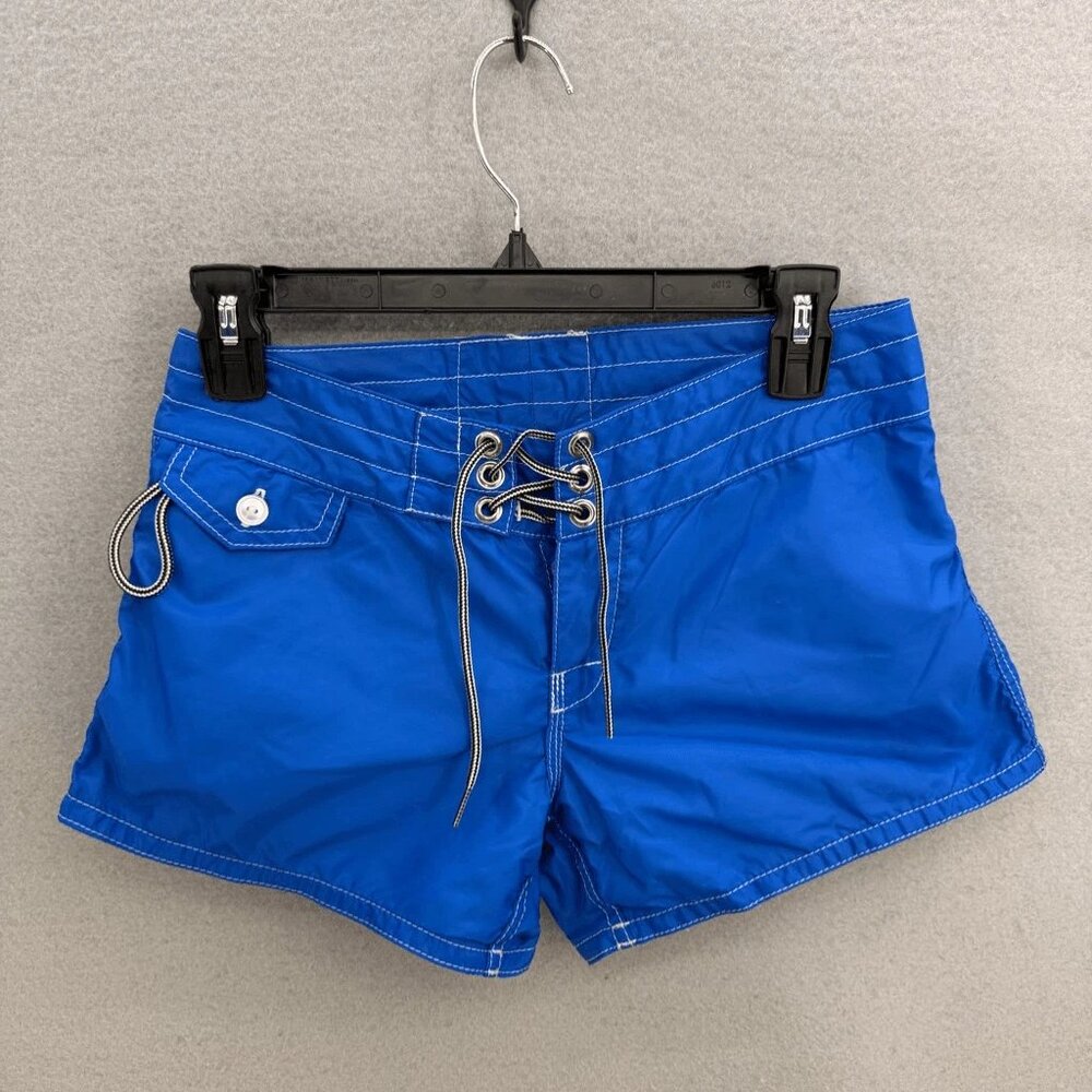 Birdwell Beach Britches Womens Blue Swim Board Shorts Size 0